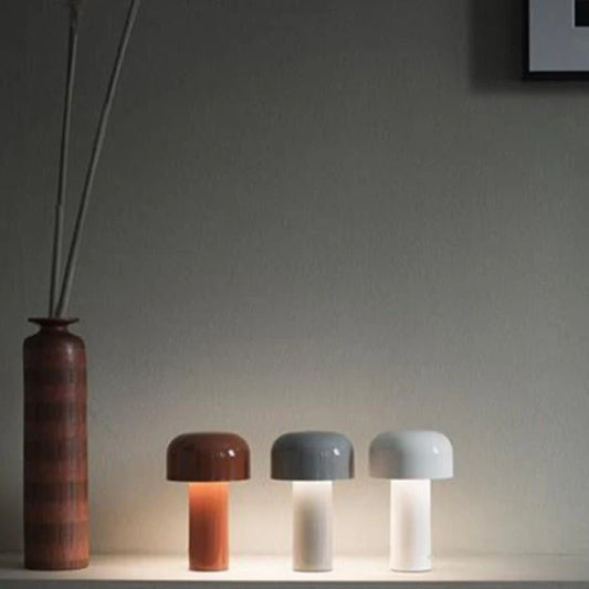 Mushroom beside Lamp - Bellhop Portable LED Table Lamp