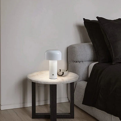 Mushroom beside Lamp - Bellhop Portable LED Table Lamp